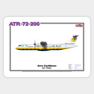 Avions de Transport Régional 72-200 - Aero Caribbean (Art Print) Sticker